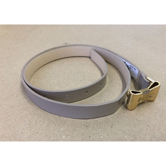 NWOT Kate Spade Patent Leather Bow Belt In the Loop main image 4